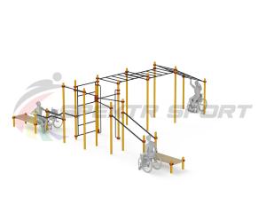 Купить Спортивный комплекс для инвалидов-колясочников WRK-D23_76mm в Куйбышеве 