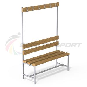 Купить Скамейка с вешалкой для раздевалок (разборная) 1600 мм в Куйбышеве 