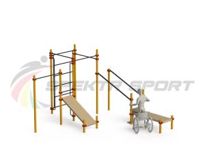 Купить Спортивный комплекс для инвалидов-колясочников WRK-D20_76mm в Куйбышеве 