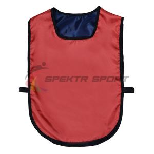 Купить Манишка футбольная двусторонняя универсальная Spektr Sport красно-синяя в Куйбышеве 