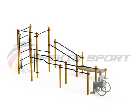 Купить Спортивный комплекс для инвалидов-колясочников WRK-D16_76mm в Куйбышеве 